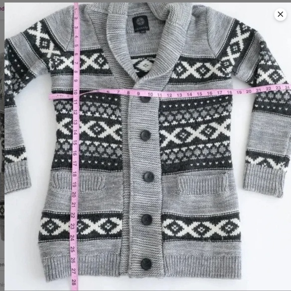 SANSARA Wool blend knit cardigan sweater Small oversized fit - Picture 5 of 13